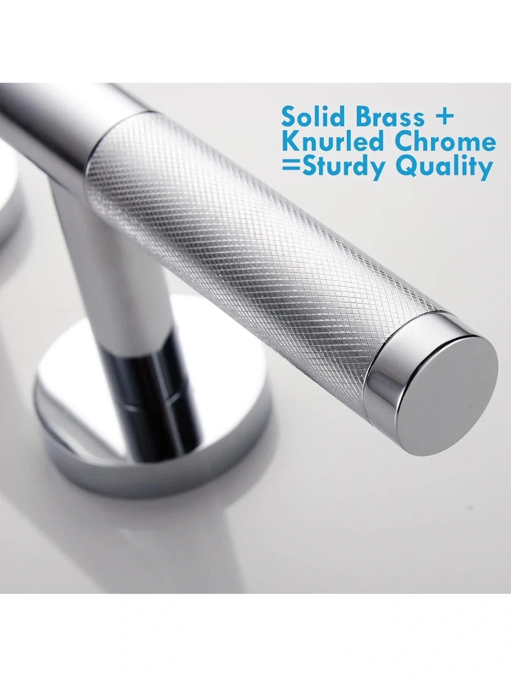 Polished Chrome Wall-Mounted Shower Foot Rest by